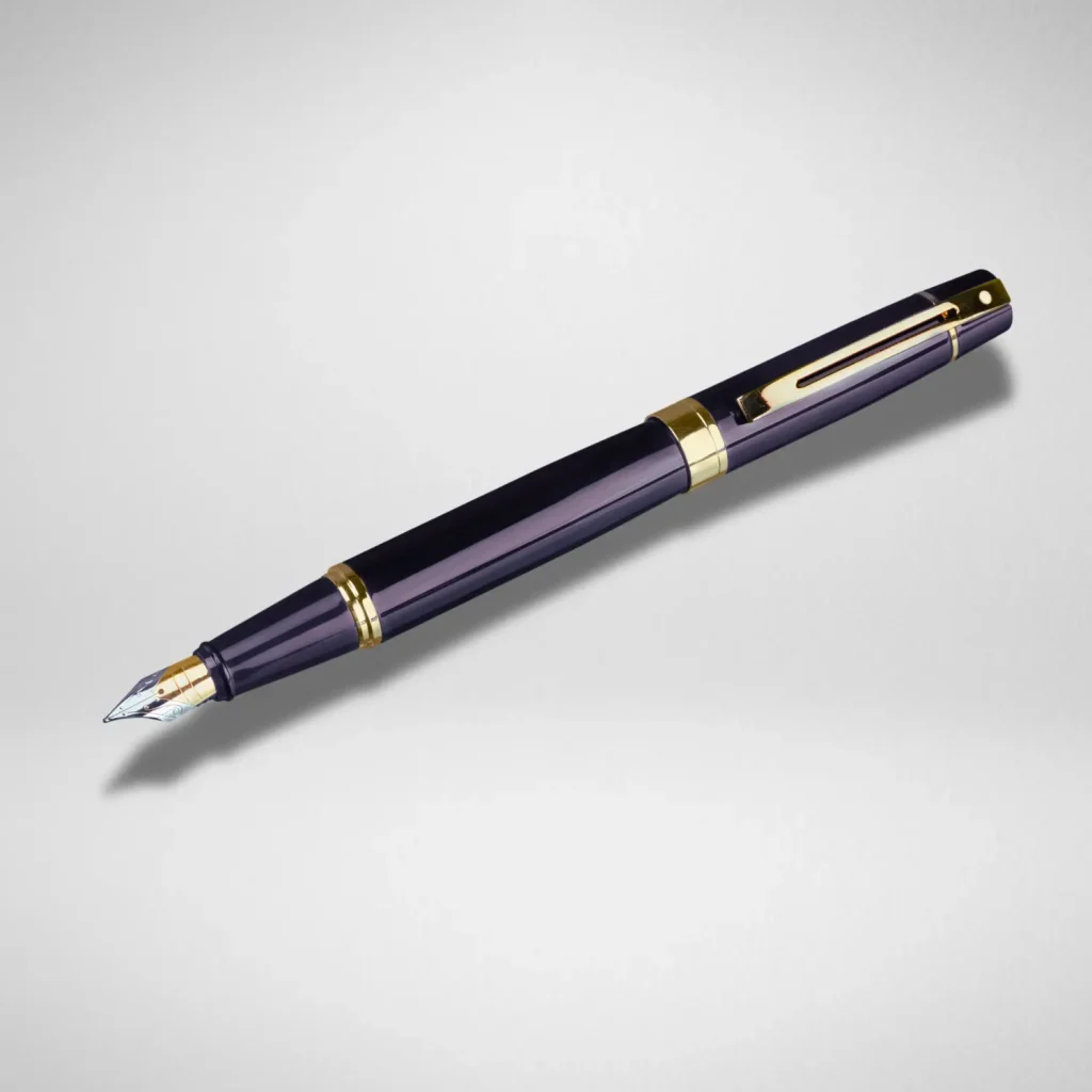 stylo revêtement aubergine